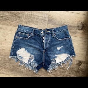 Free people denim shorts